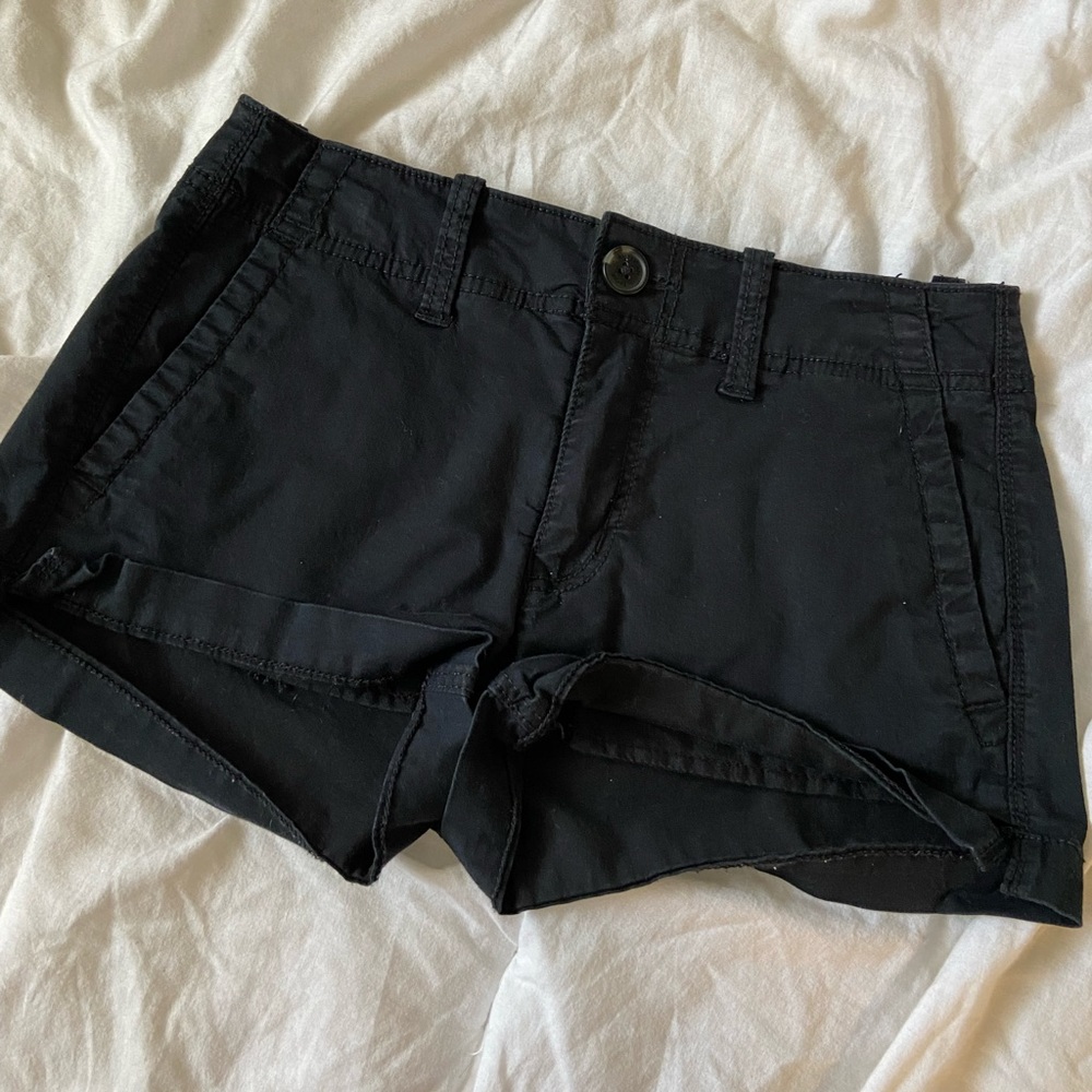 American Eagle Black Super Stretch Shorts